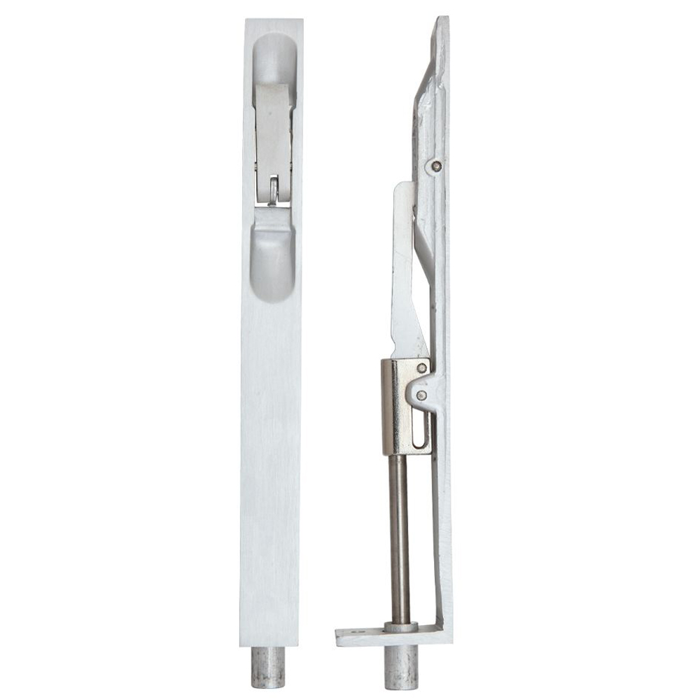 ZOO ZAA03SA Lever Action Flush Bolt 20 X 200mm - Satin Aluminium Flush Bolts