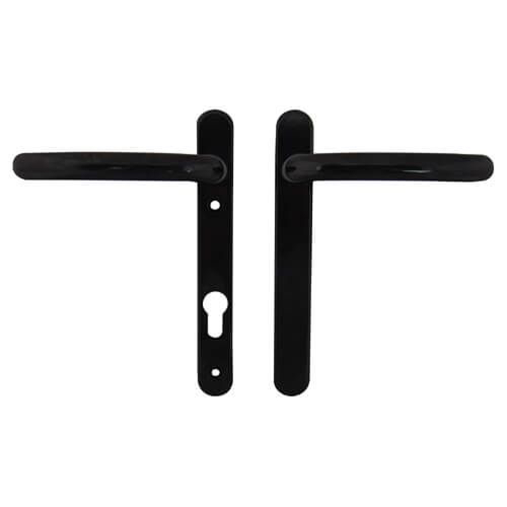 Fab & Fix Windsor Blank Lever Lever UPVC Multipoint Door Handles Black Finish UPVC Door Handles