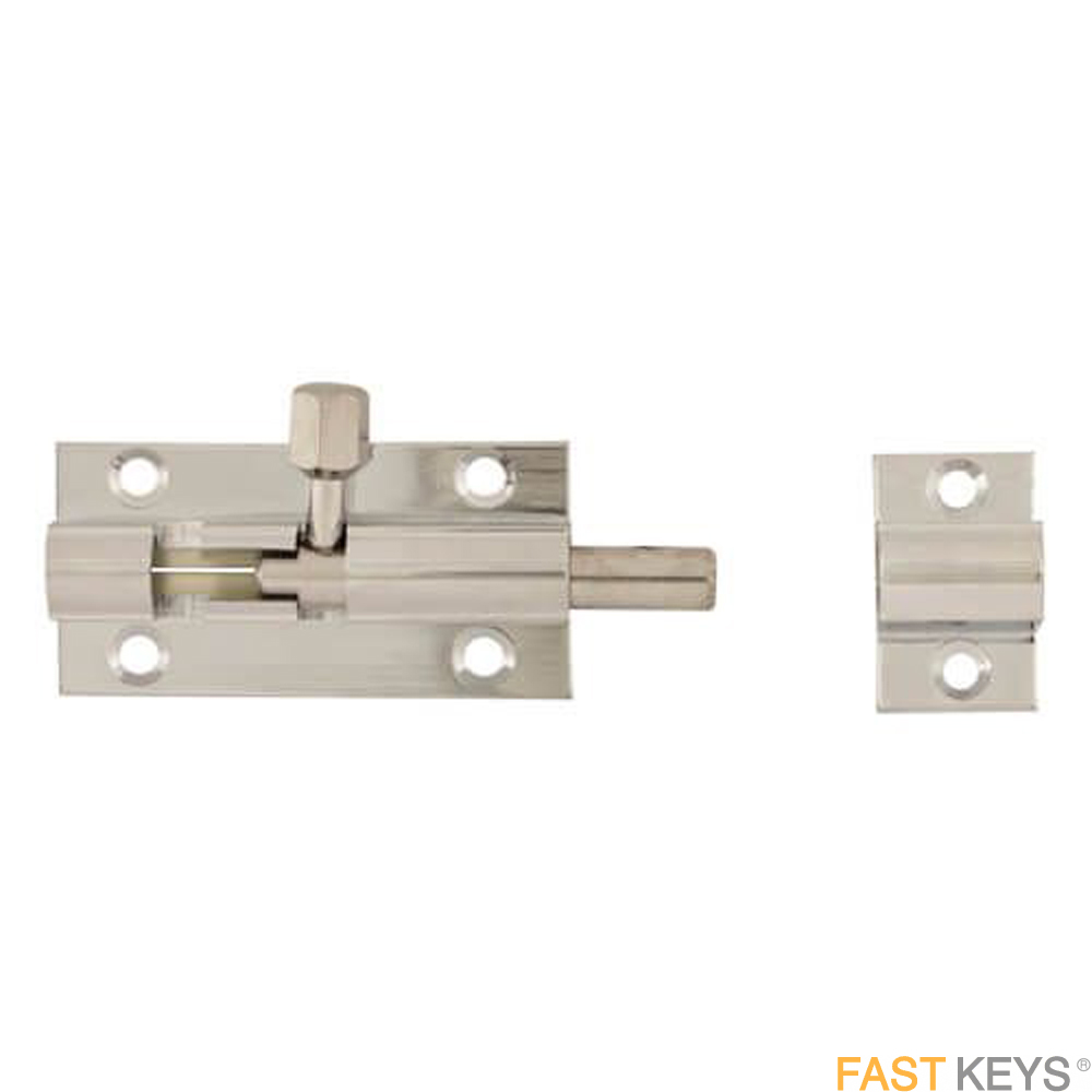 TSSBARB2C Standard Duty Straight Barrel Bolt 2" - Chrome Finish