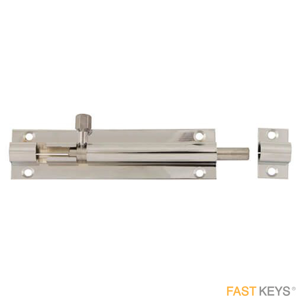 TSSBARB4C Standard Duty Straight Barrel Bolt 4"- Chrome finish