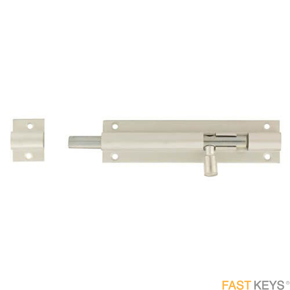TSSBARB4SAA Standard Duty Straight Barrel Bolt 4"- Satin Aluminium