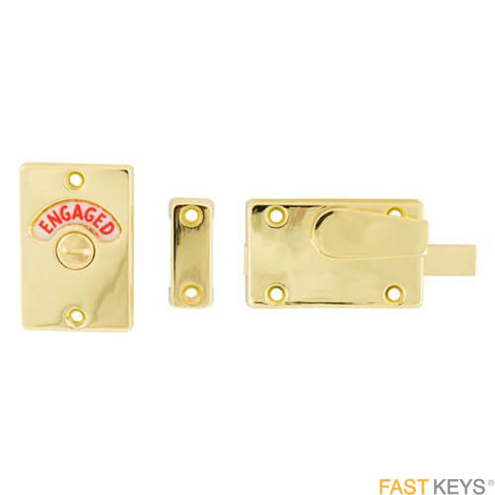 TSSBIB63B Bathroom Indicator Bolt - 41 x 66mm Brass Finish Bolts