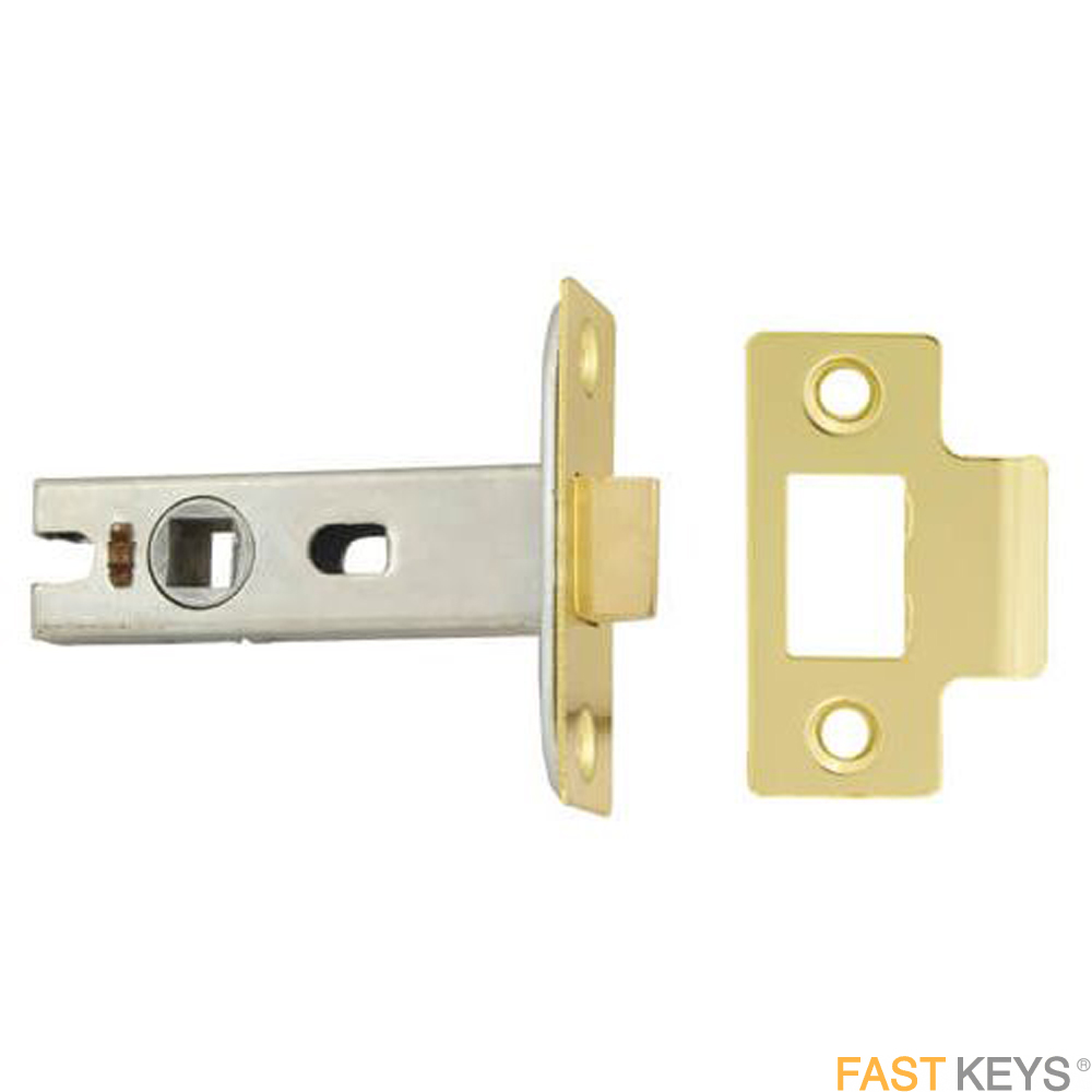 TSSTUBML25B Mortice Tubular Latch 65mm Brass Finish Door Latches