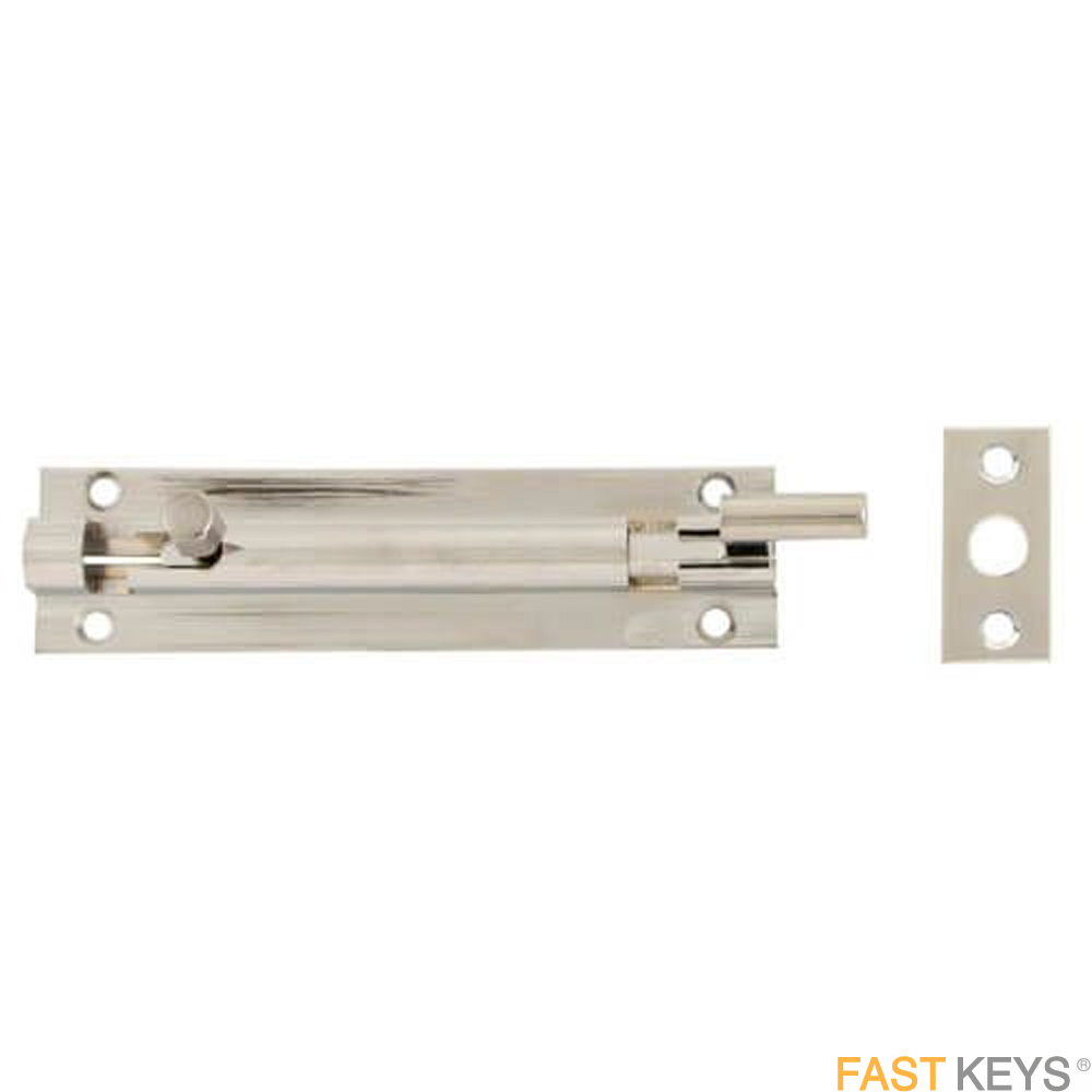 TSSNBARB4C Standard Duty Necked Barrel Bolt - 4" Chrome Finish