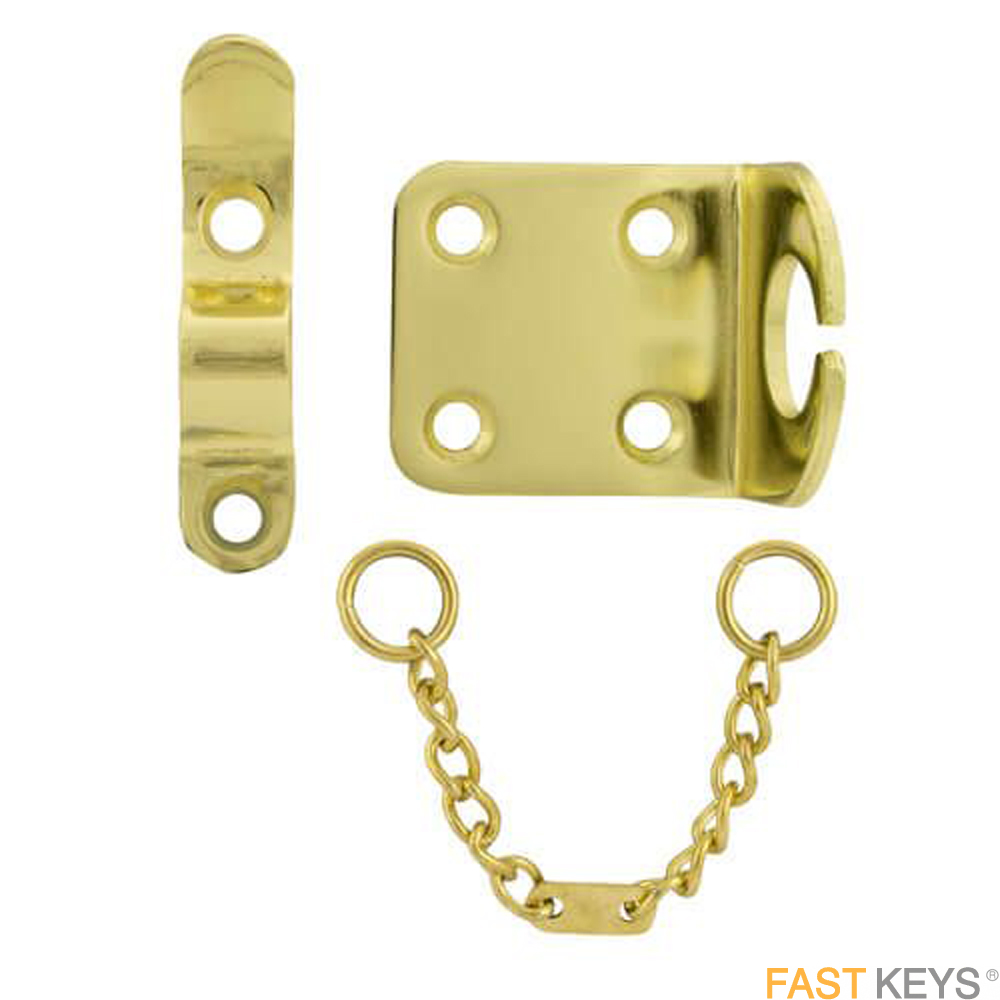 TSSNDOCHAINB Non-Locking Narrow Door Chain 205mm Brass finish Chains
