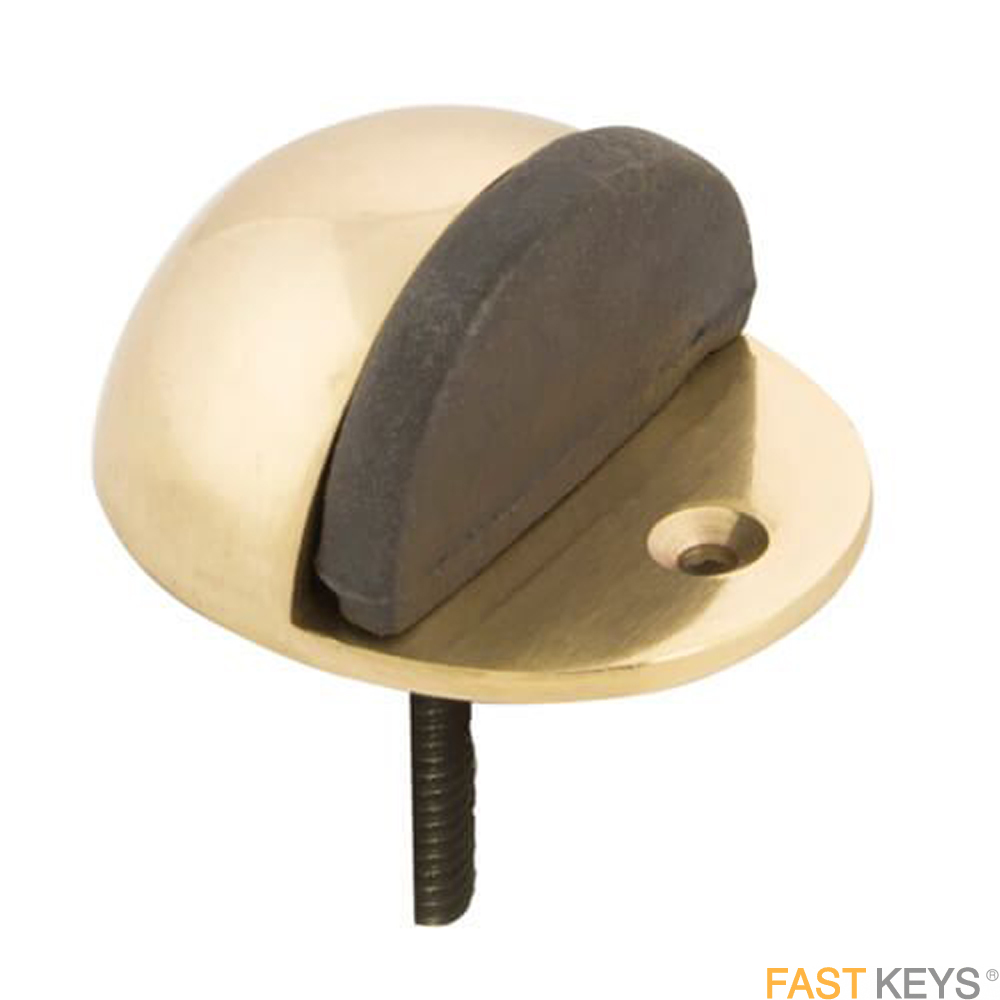 TSSDOORSTOVB Oval Floor Fix Door Stop - Brass finish