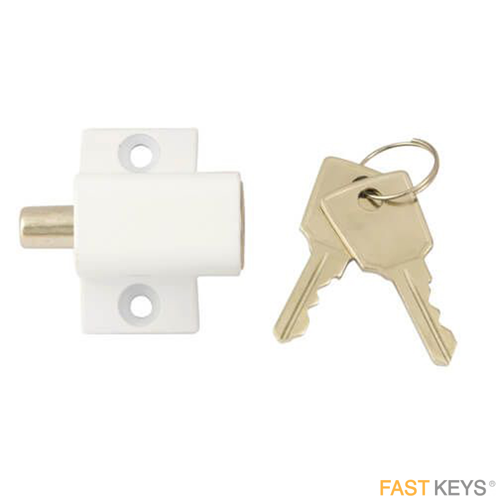 TSSPBPLOCKW Patio Door Lock - White