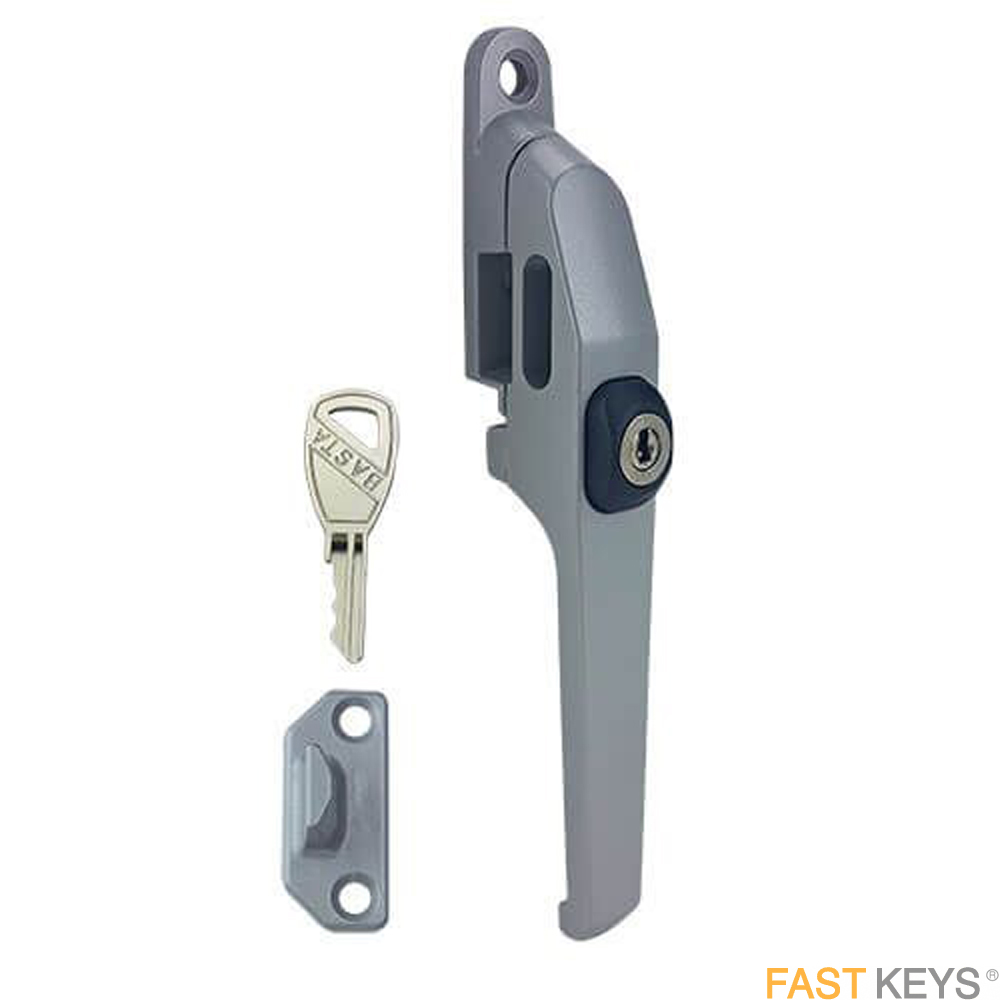 TSSALCFHG Automatic Locking Casement Window Handle, Grey Finish Window Hardware
