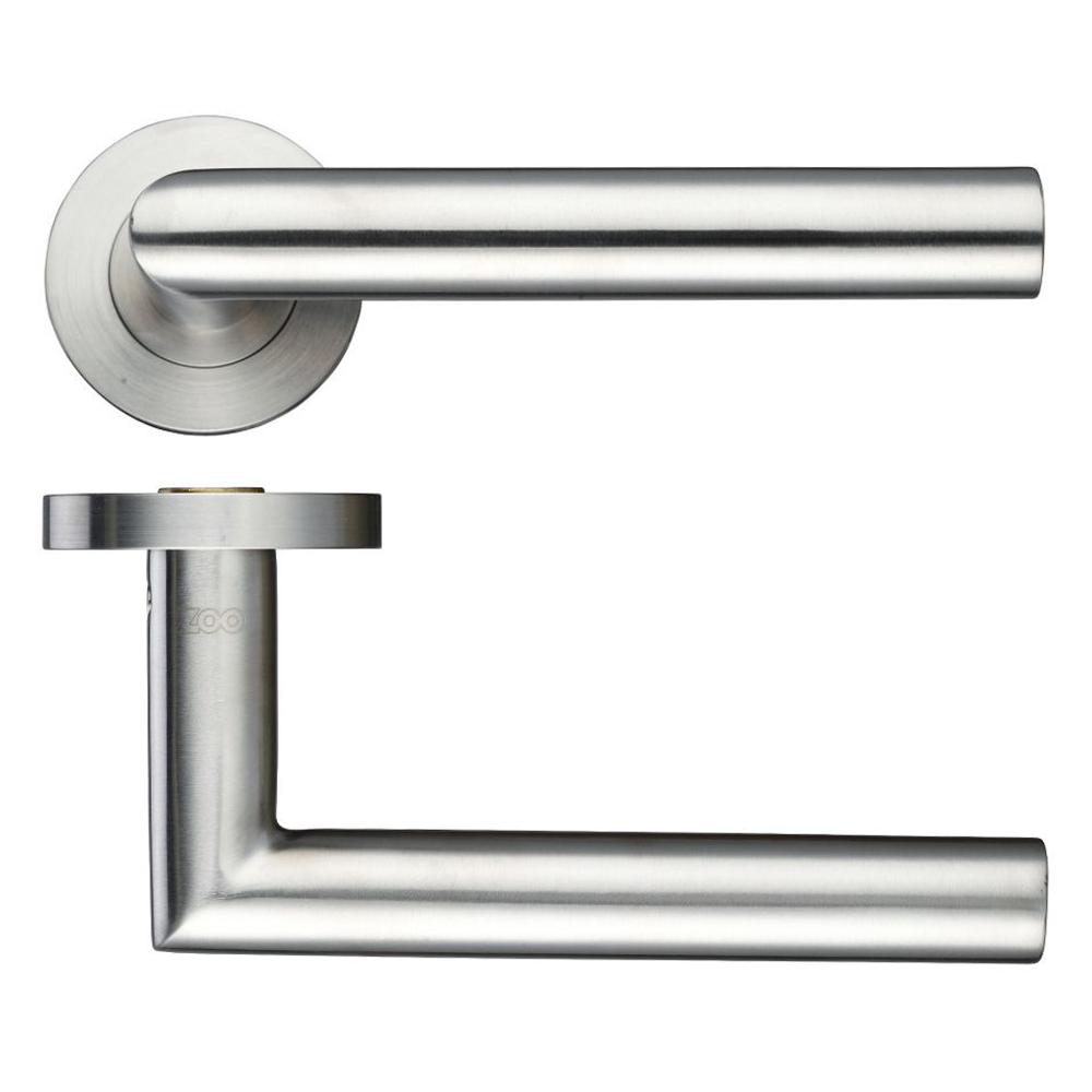 ZOO ZPS010 19mm Mitred Lever - Screw on Rose Wooden Door Handles