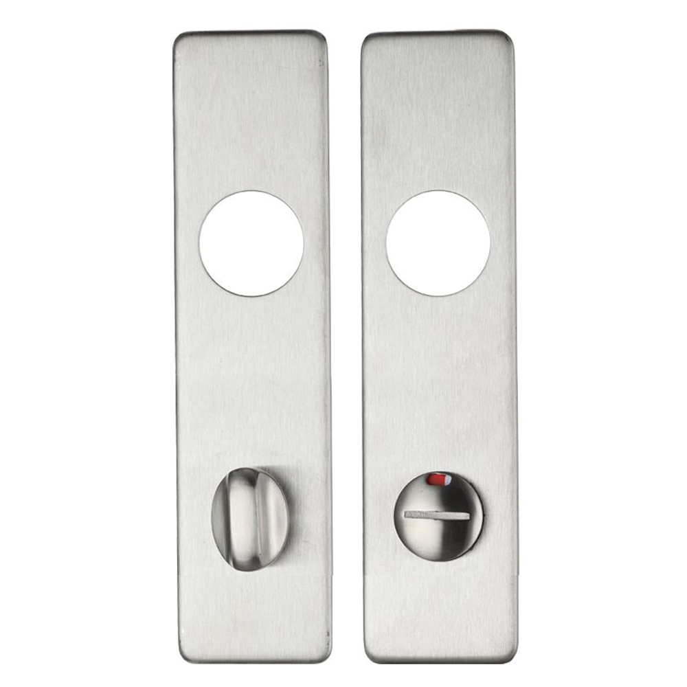 ZOO ZCS43SS78 ZCS Short cover plate - Bathroom cover plate (78mm c/c) Wooden Door Handles