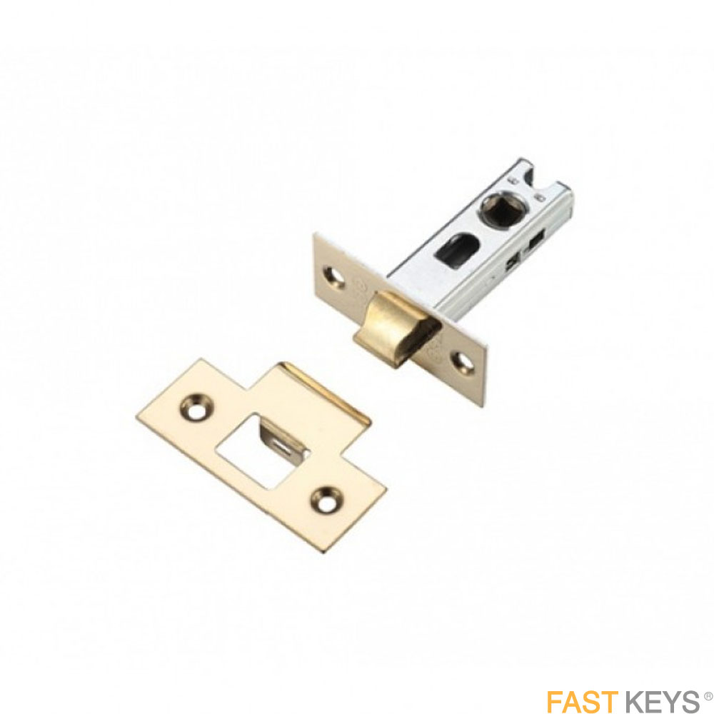 Zoo ZTB76PVD Tubular Latch 76mm Brass Finish
