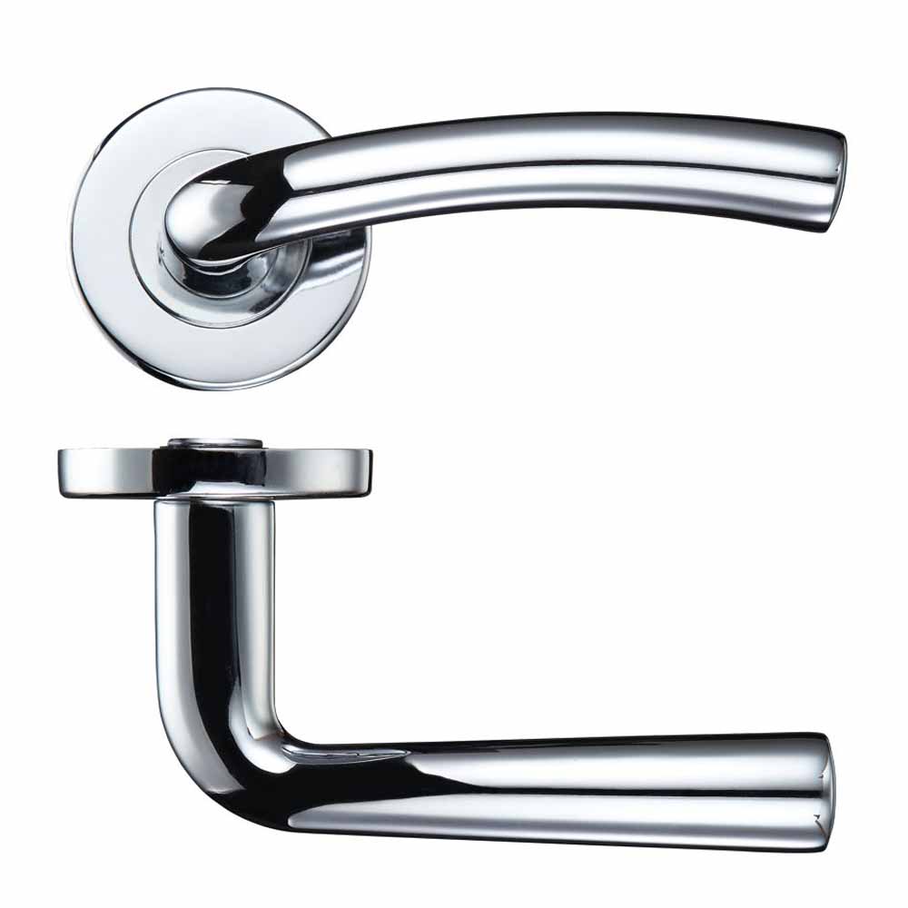ZOO Seville Lever On Round Rose Wooden Door Handles