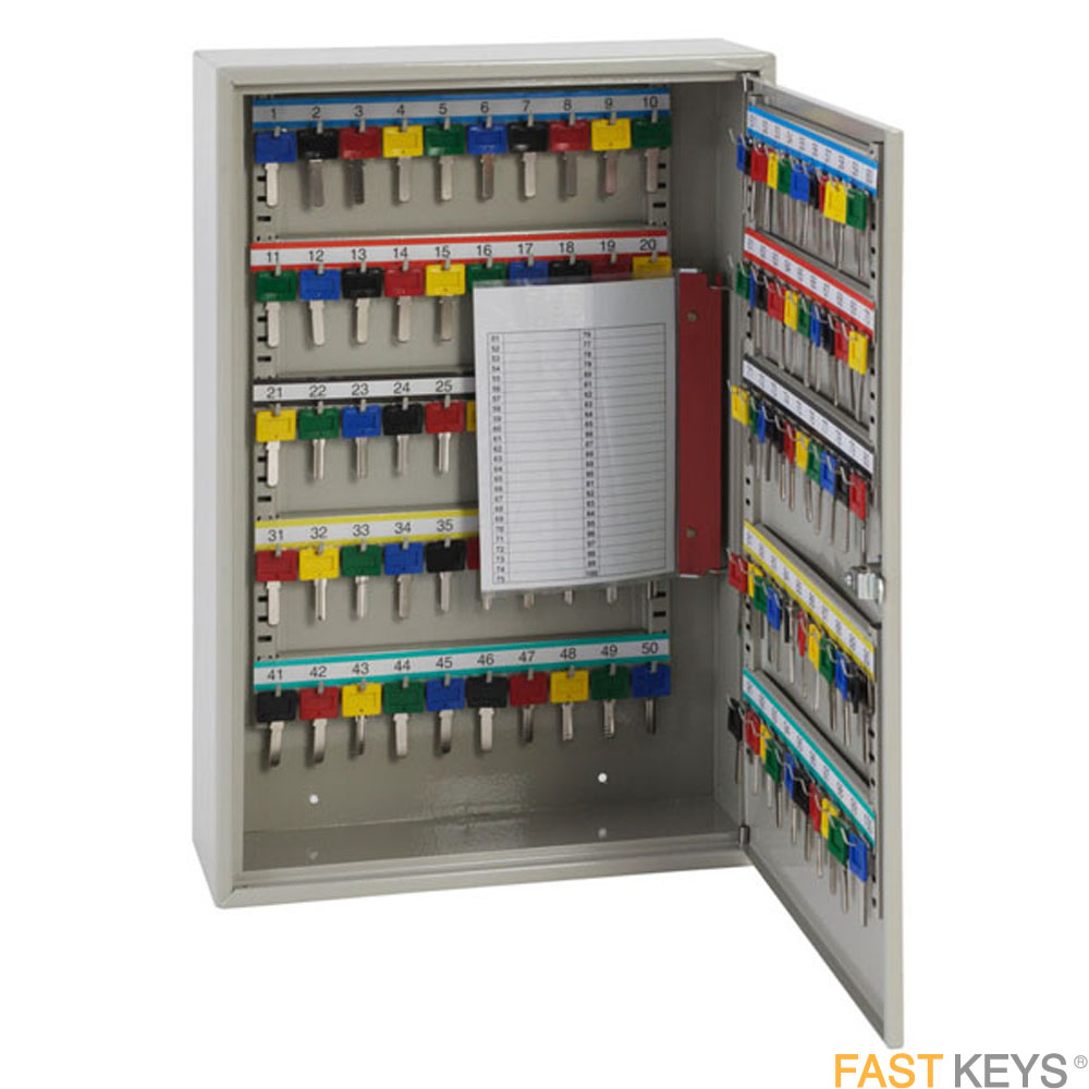 The Phoenix KC0302M, 100 Hook Commercial Key cabinet is designed to accommodate larger keys.