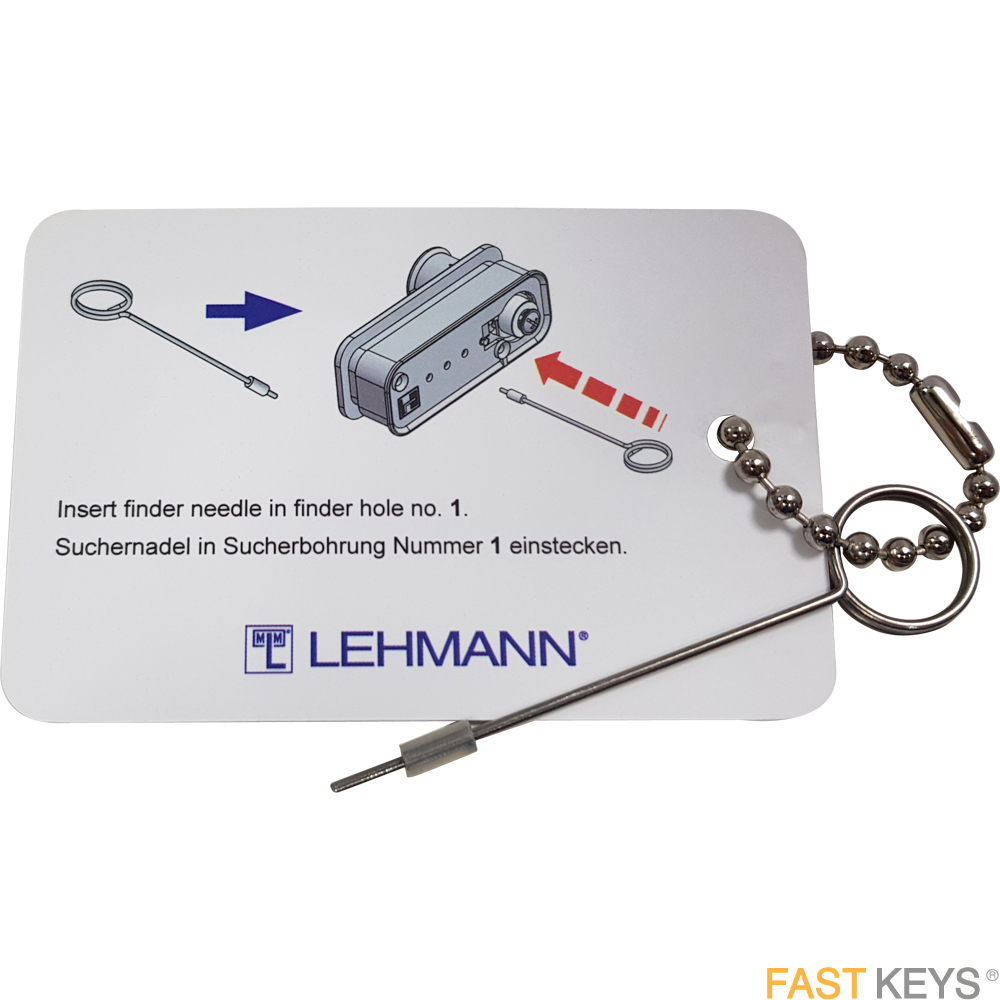 Steel MLM dial lock code finder key