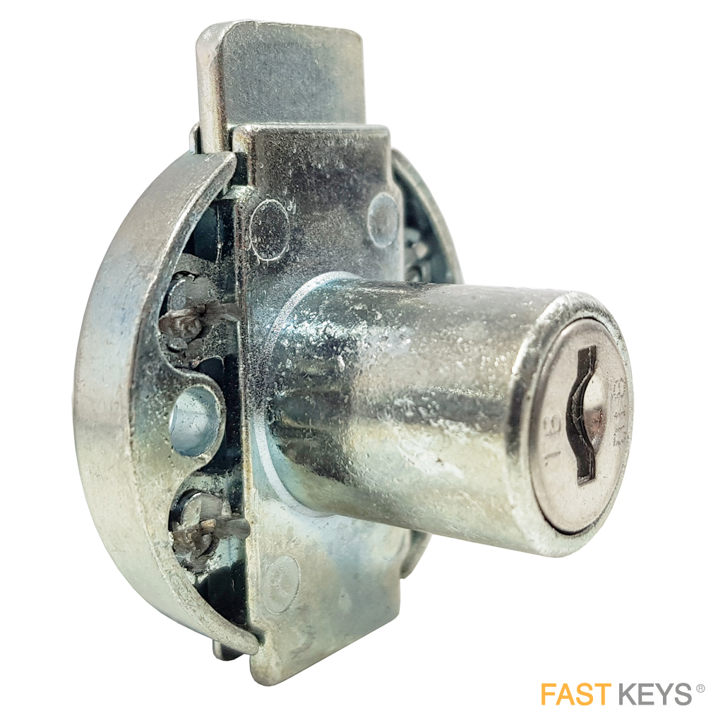 Lowe and Fletcher L&F 5872 Round Drawer Lock 19mm nozzle length