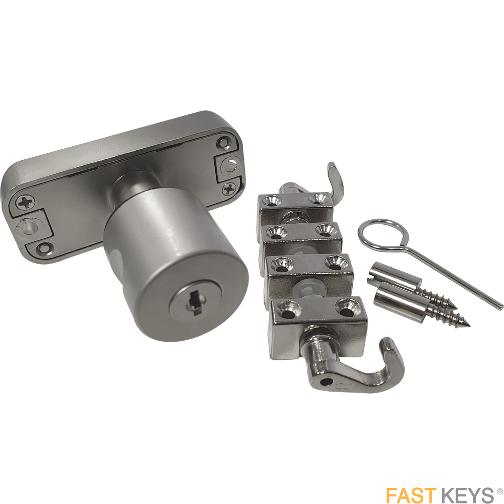Siso espagnolette Lock and knob set, 15mm backset for right & left hand hinged door