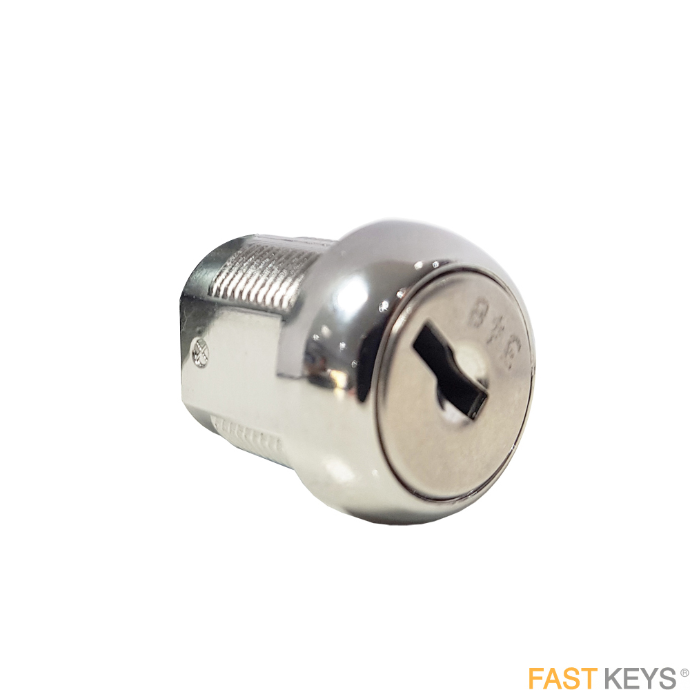 Lowe and Fletcher L&F 1332 Cam Lock 16mm Body, 90° Turn, Bisley. Key removes in both positions