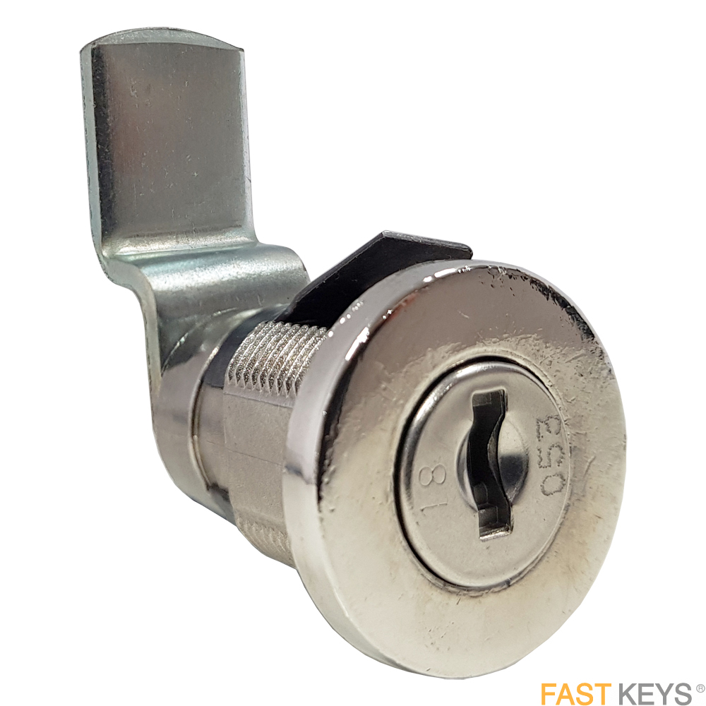 Lowe and Fletcher L&F 5801 snap-in cranked away cam lock