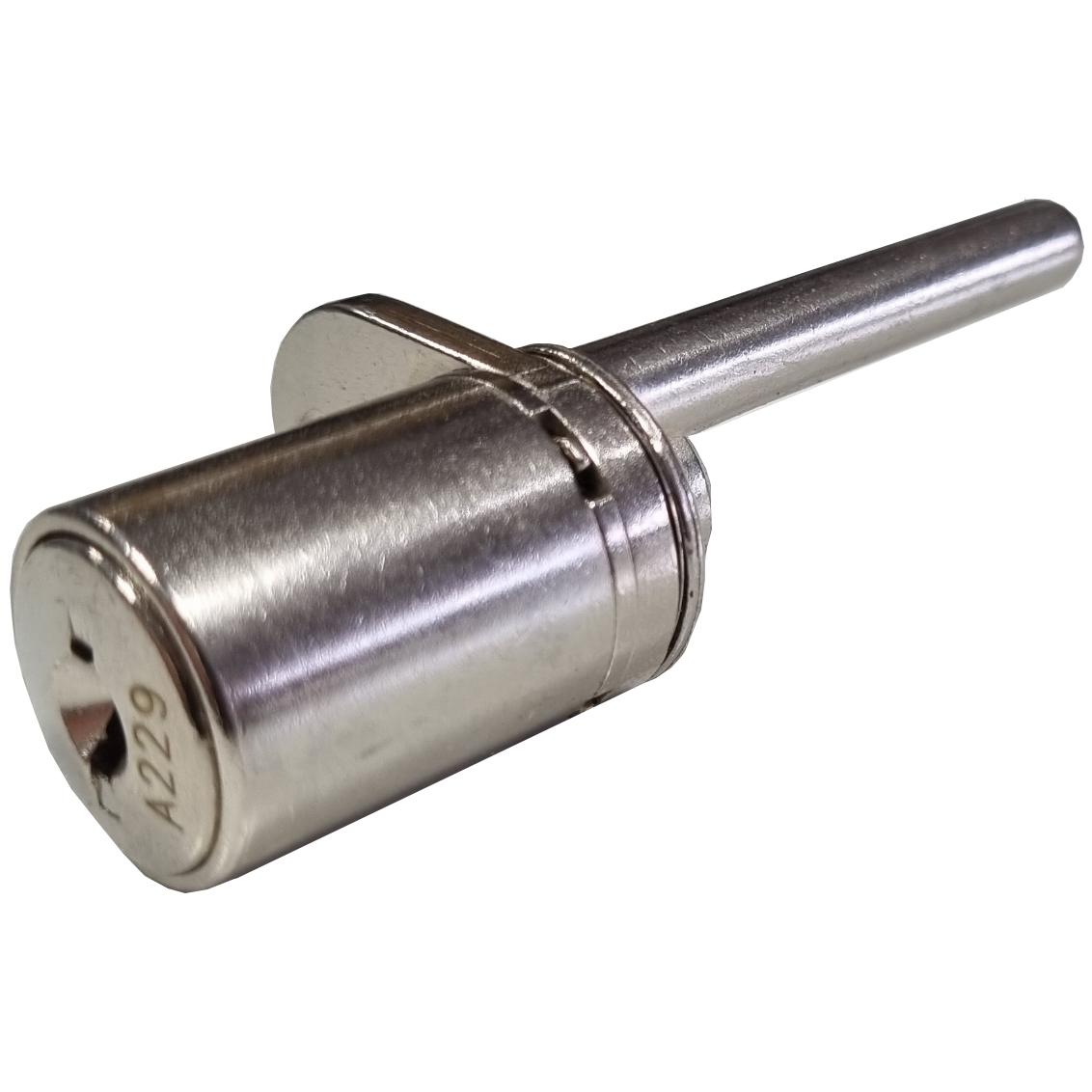 ASEC 744-SIB-MB20 Furniture Pedestal Lock - Chrome 180° Locking Mechanism, 3 Keys