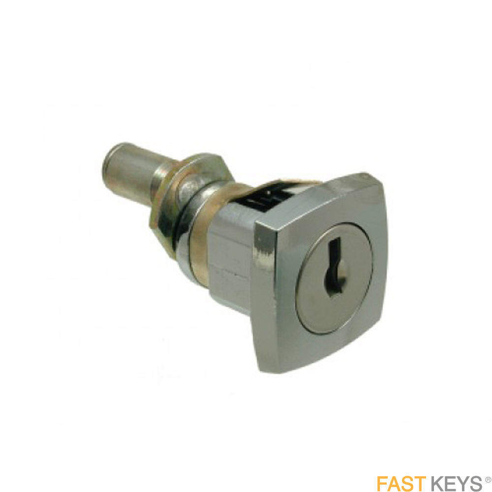 Lowe and Fletcher L&F 1346 roller cam square face filing cabinet lock with snap-in fix