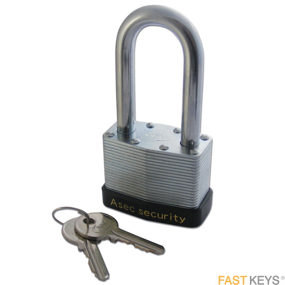 ASEC Padlocks - Keyed - Long shackle