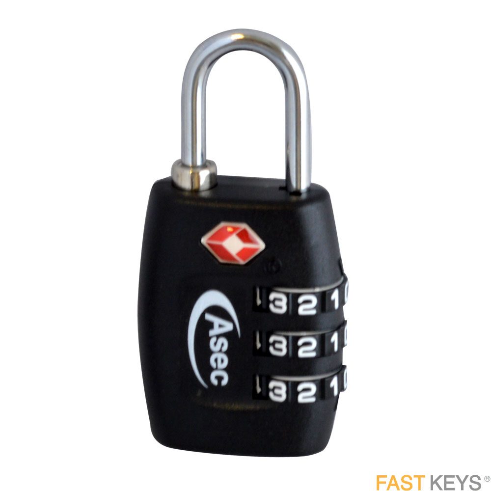 Asec AS2555 TSA Accepted Travel Lock