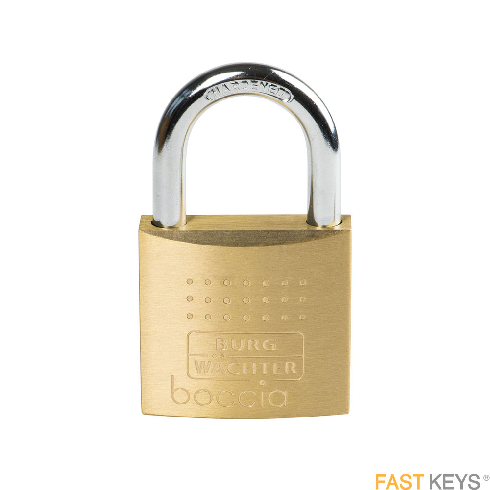 Burg Wachter Boccia 45050, 50mm brass padlock with dimple key system