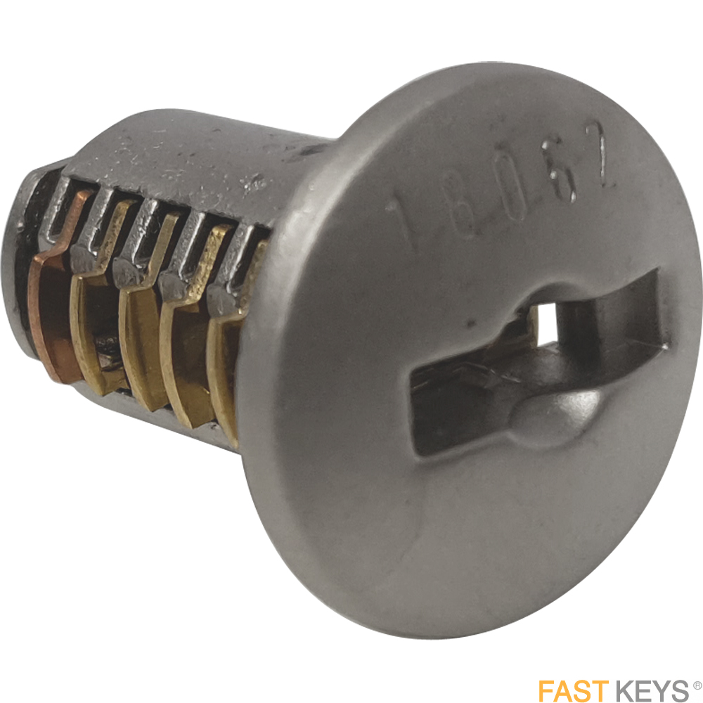 MLM Z23 18mm lock cylinder with 2 keys - Matt nickel finish