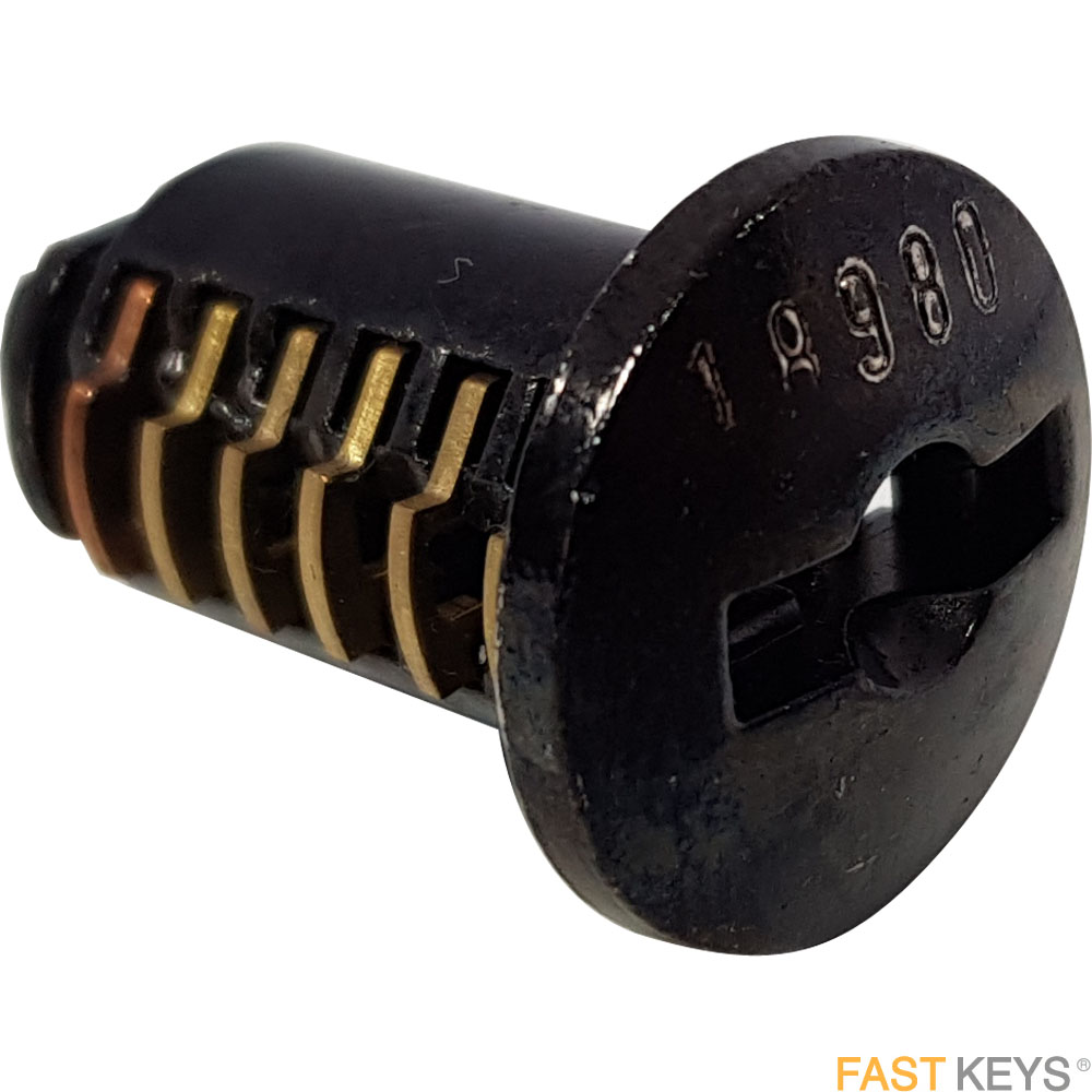 MLM Z25 16.5mm cylinders c/w 2keys, Keyed Alike 18980 Black Finish