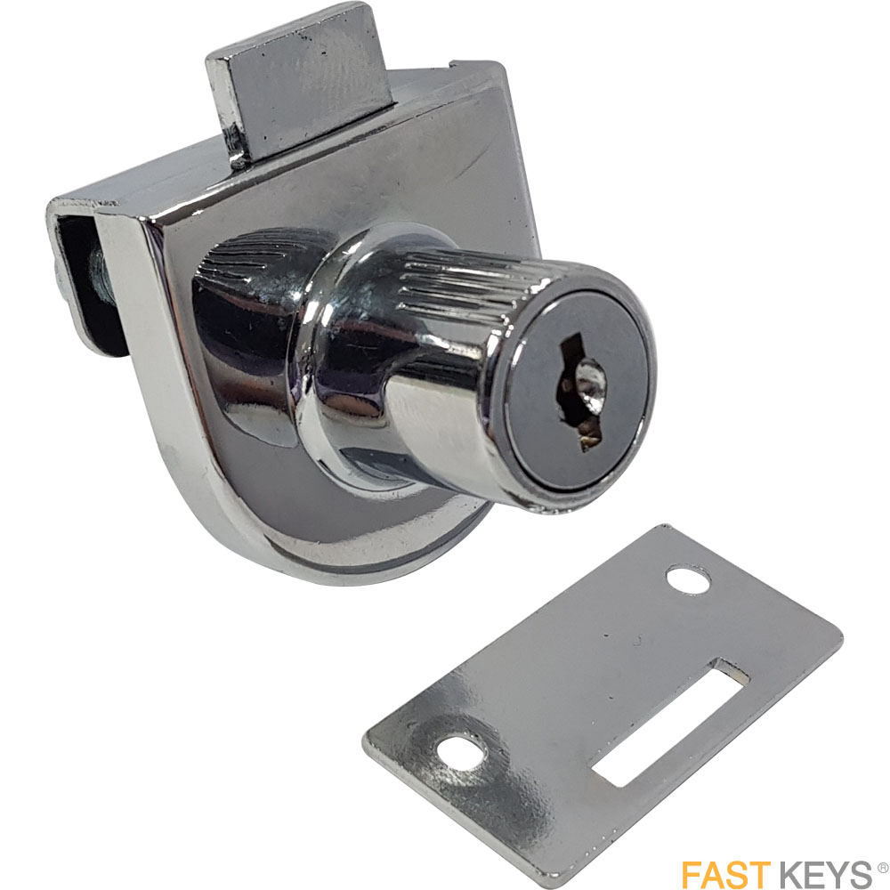 Maxus MX325KA Sliding Glass Cabinet Door Lock - KEYED ALIKE