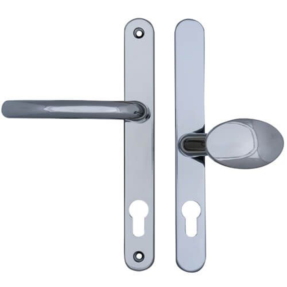 Fab & Fix DLMHANLPBC Balmoral Lever Moveable Pad UPVC Multipoint Door Handles - 92mm/62mm PZ Sprung UPVC Door Handles