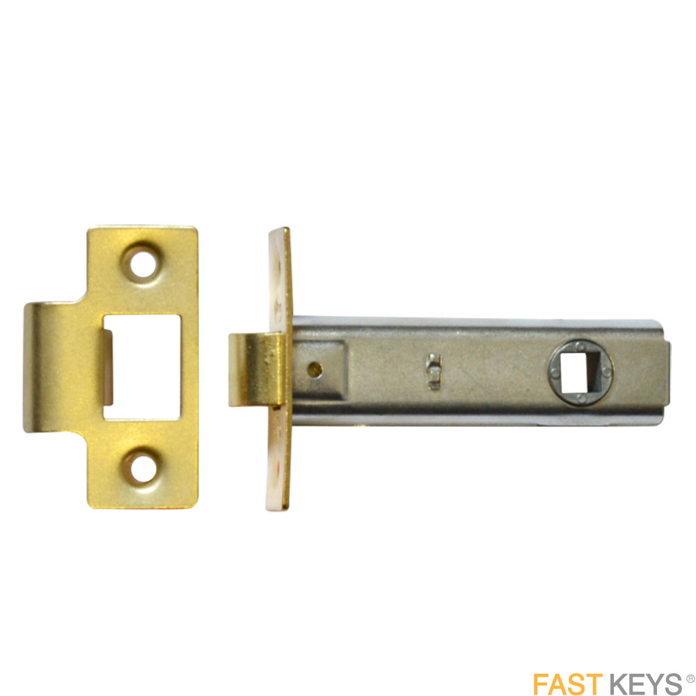 ASEC AS3253 tubular latch 64mm electro brassed