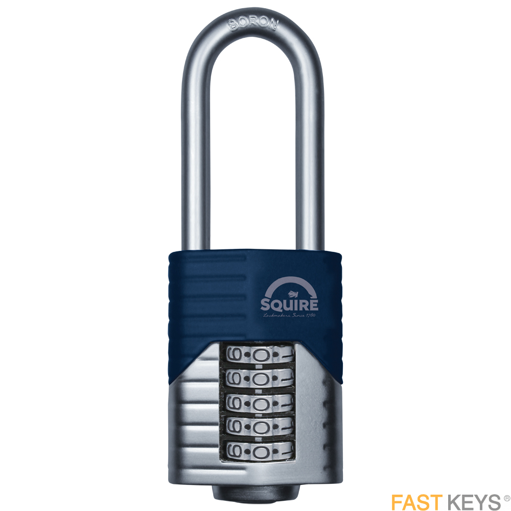 Squire VulcanN 50mm Long Shackle Combination Padlock