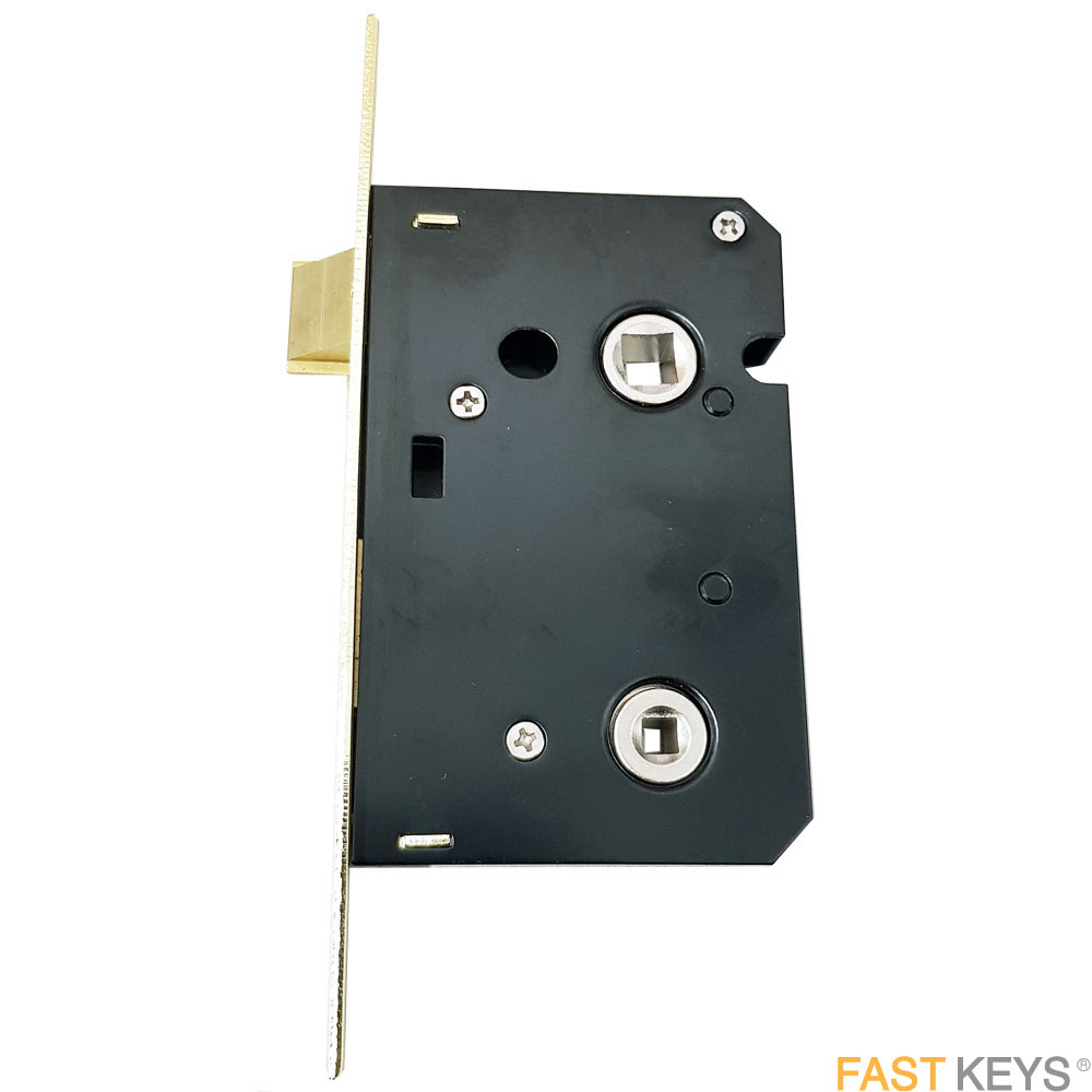 Bahroom mortice lock brass finish