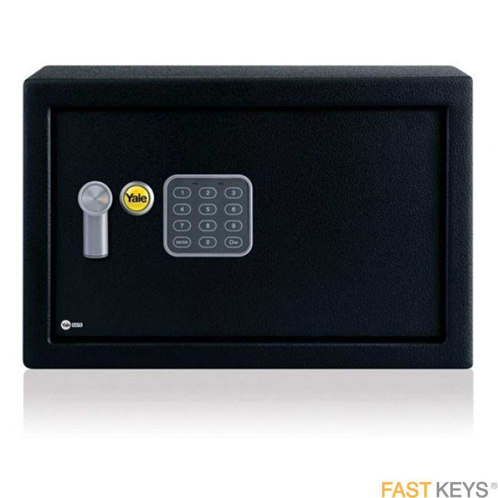 Yale Electronic Safe, digital keypad, master key override.