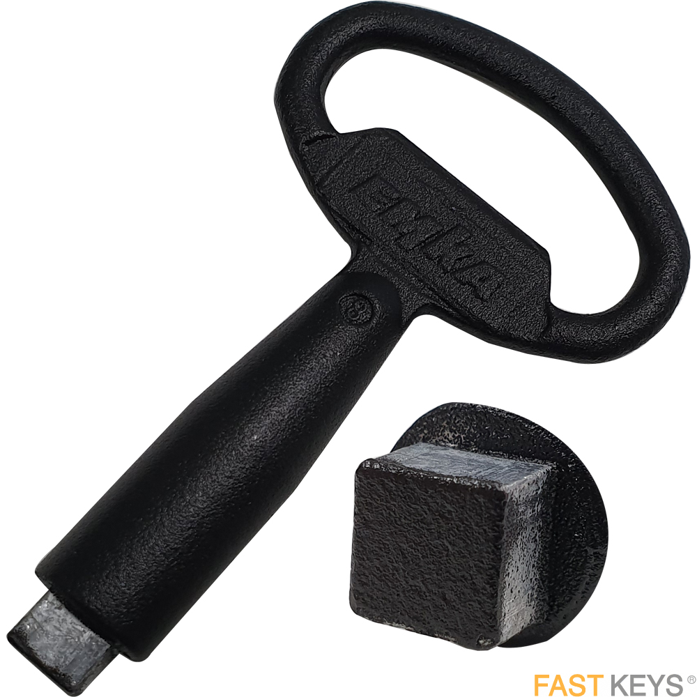 EMKA 1004-30 Form A 8mm Square Male Budget Key