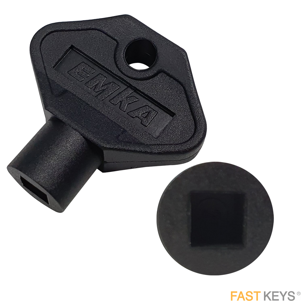 EMKA 1004-37 Form F 6mm Square Budget Key