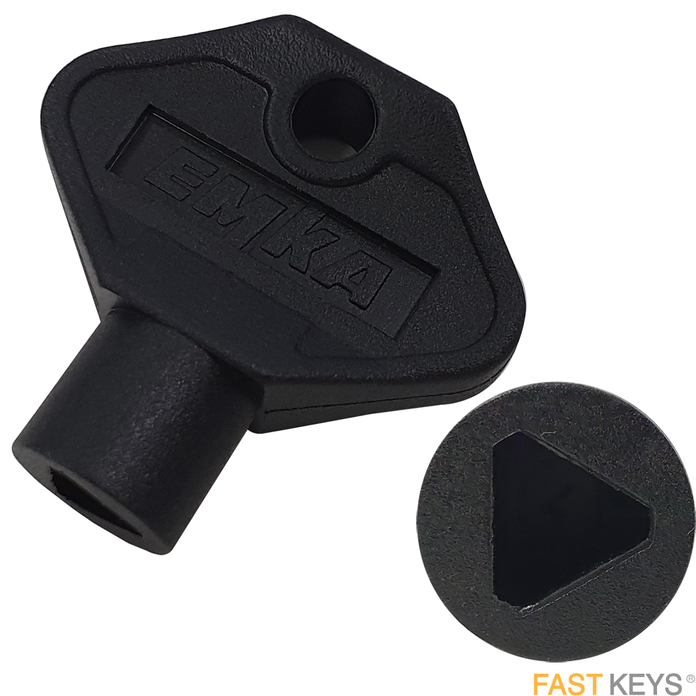 EMKA 1004-39 Form F 7mm Triangular Poly Budget Key